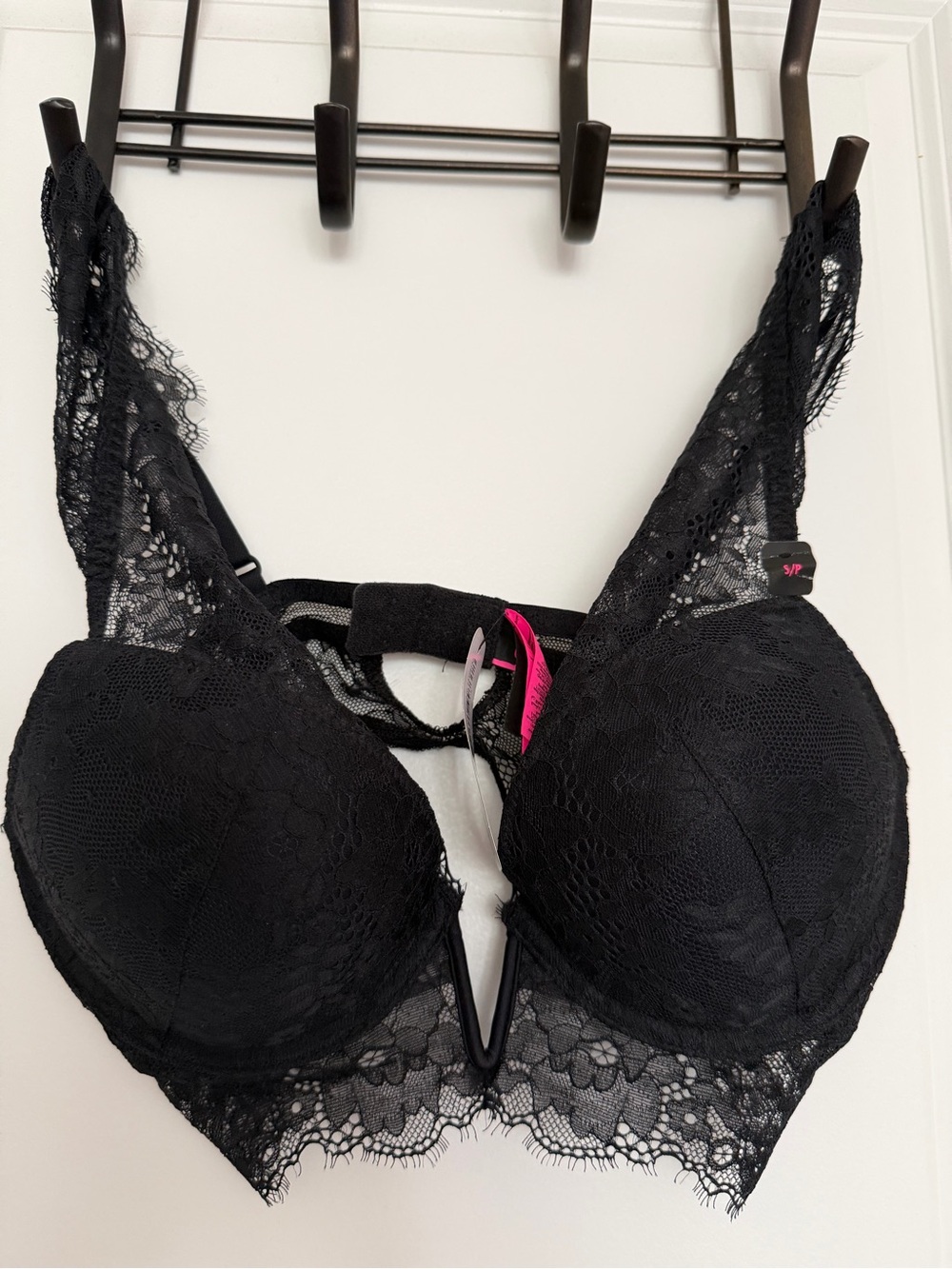 Women’s La Senza Padded Lace Bralette Small Black